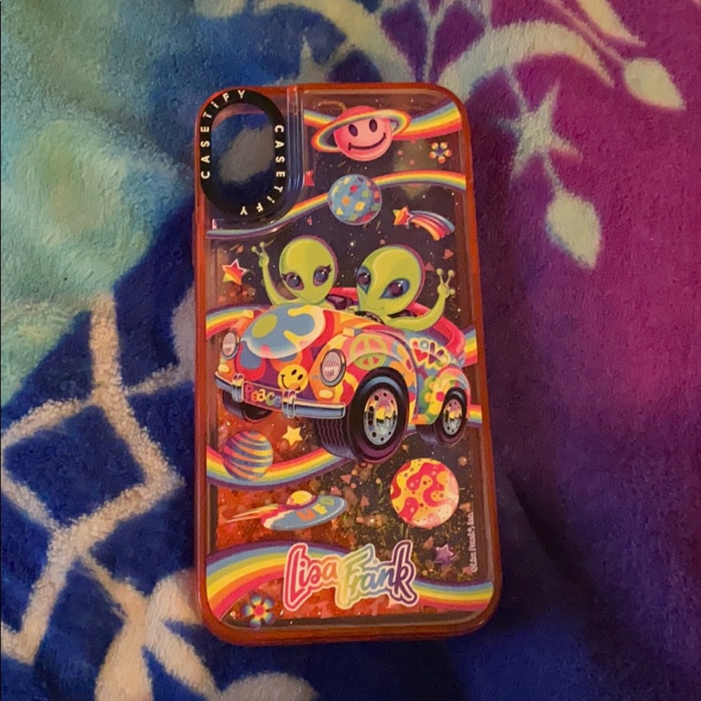 LISA FRANK moving glitter phone case for casetify!